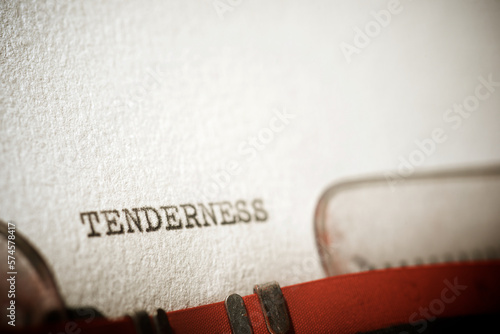 Tenderness concept view