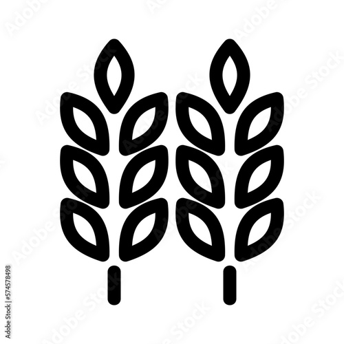 wheat icon or logo isolated sign symbol vector illustration - high quality black style vector icons 