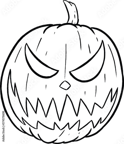 Halloween pumpkin illustration. Perfect for art, postcards, cards, wall decor, t-shirts, cards, prints, drawing books, coloring books, wallpaper, prints, cards, ect.