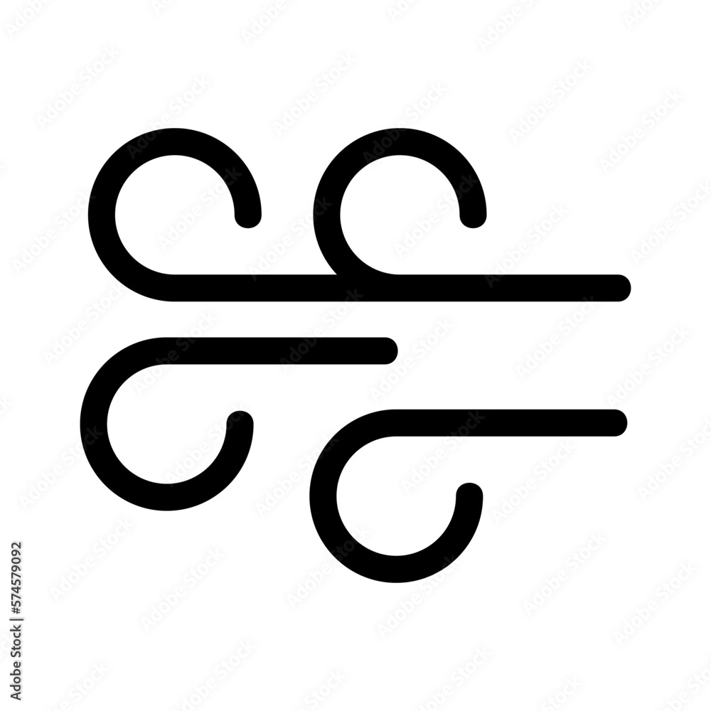 wind icon or logo isolated sign symbol vector illustration - high quality black style vector icons
