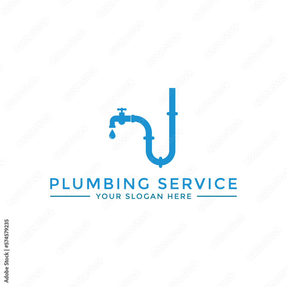 Modern TAP Plumbing Logo Vector Design Modern TAP Plumbing Logo Vector Design