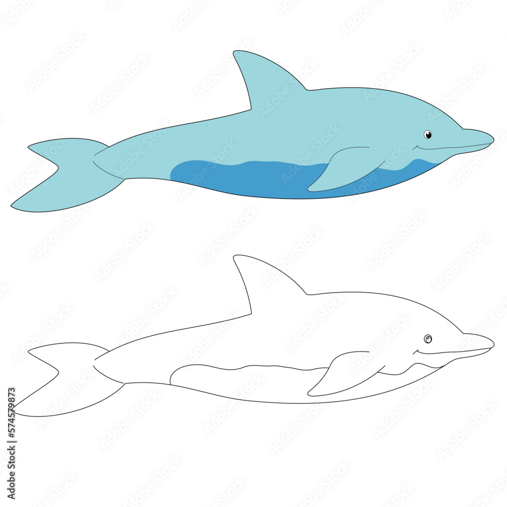 Blue dolphin swimming vector illustration. Perfect for art, postcards, cards, wall decor, t-shirts, cards, prints, drawing books, coloring books, wallpaper, prints, cards, ect. Blue dolphin swimming vector illustration. Perfect for art, postcards, cards, wall decor, t-shirts, cards, prints, drawing books, coloring books, wallpaper, prints, cards, ect.