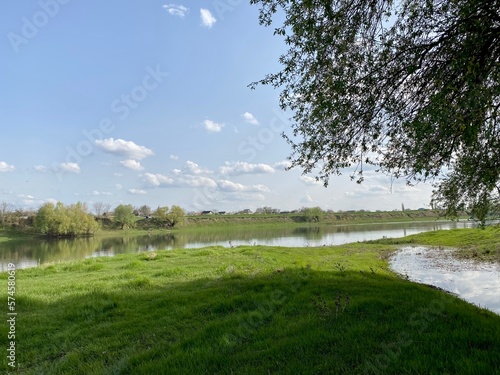 Dnister River Criuleni Cosnita view from Slobozia Dusca right bank photo