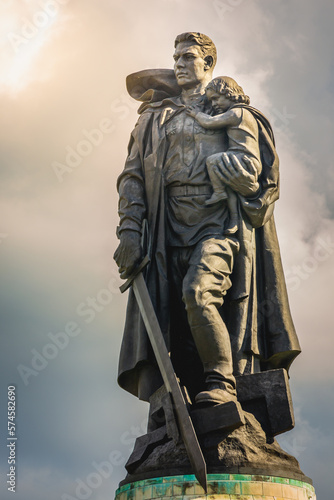 Statue of the heroic Soldier Liberator in Soviet War Memorial, Berlin, germany