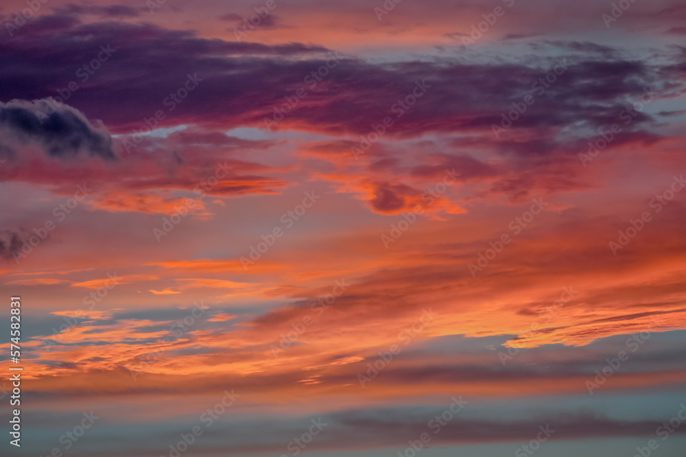 Fototapeta premium Dramatic sky panorama sky with clouds on sunrise and sunset time