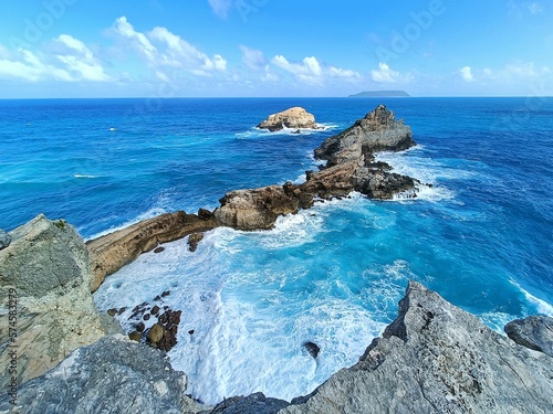 Pointe des château en Guadeloupe 