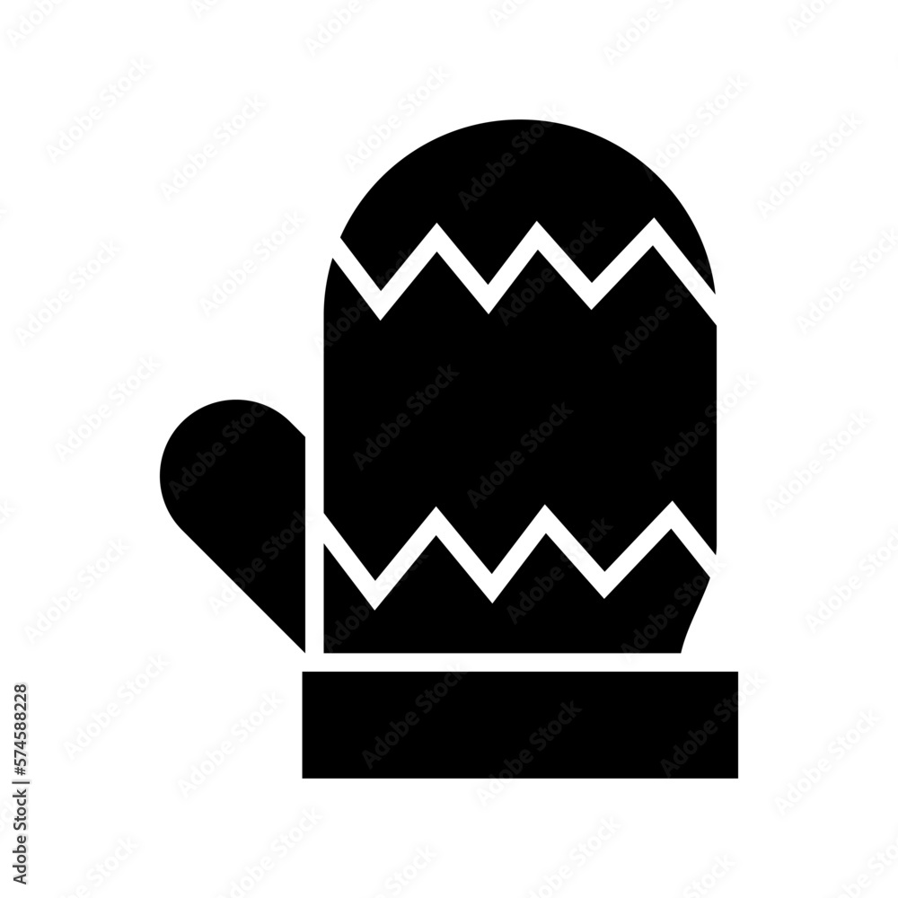 mitten icon or logo isolated sign symbol vector illustration - high quality black style vector icons
