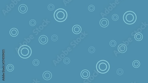 二重の円が浮き出たり消えたりするループ動画