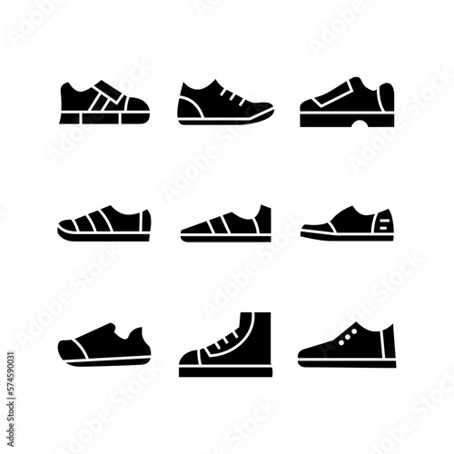 sneaker icon or logo isolated sign symbol vector illustration - high quality black style vector icons

