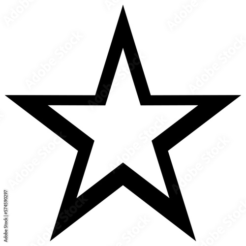 black star bold shape symbol sign element award celebration object isolated on white vector