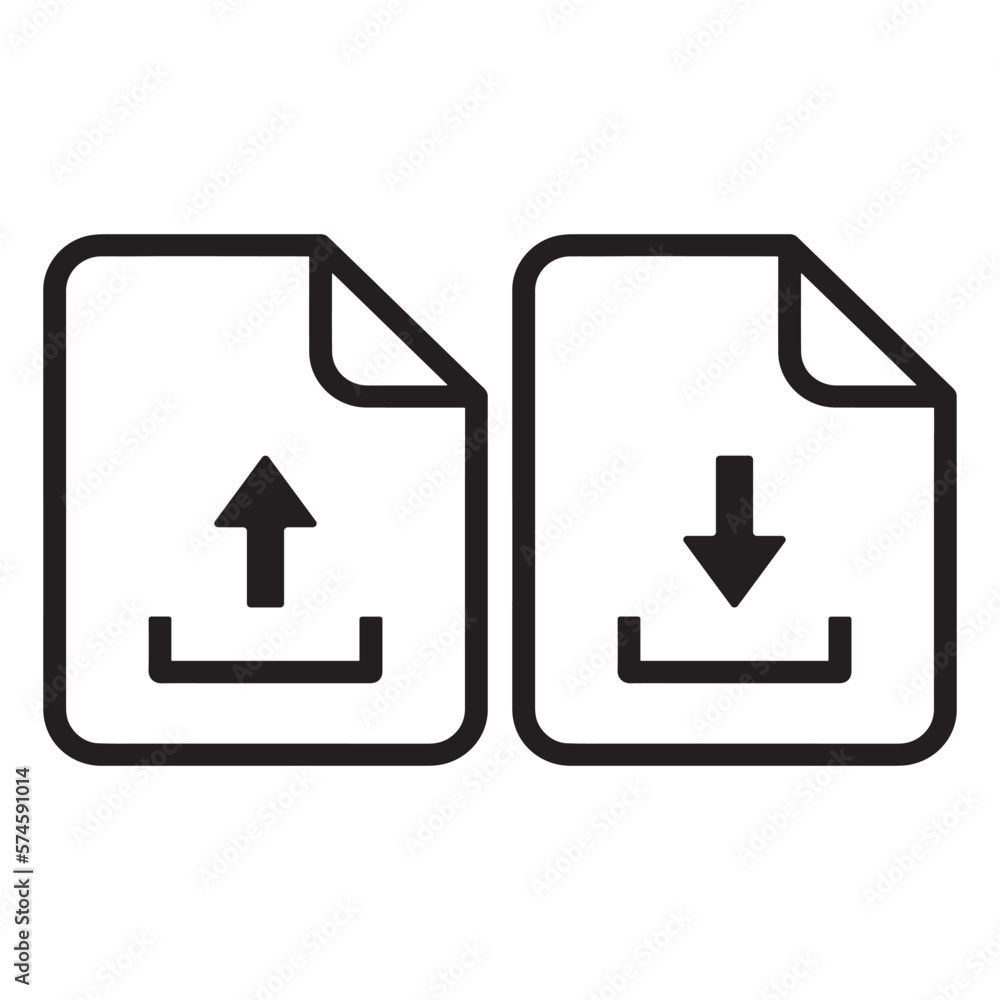 File Upload and Download Icon File Upload and Download Icon