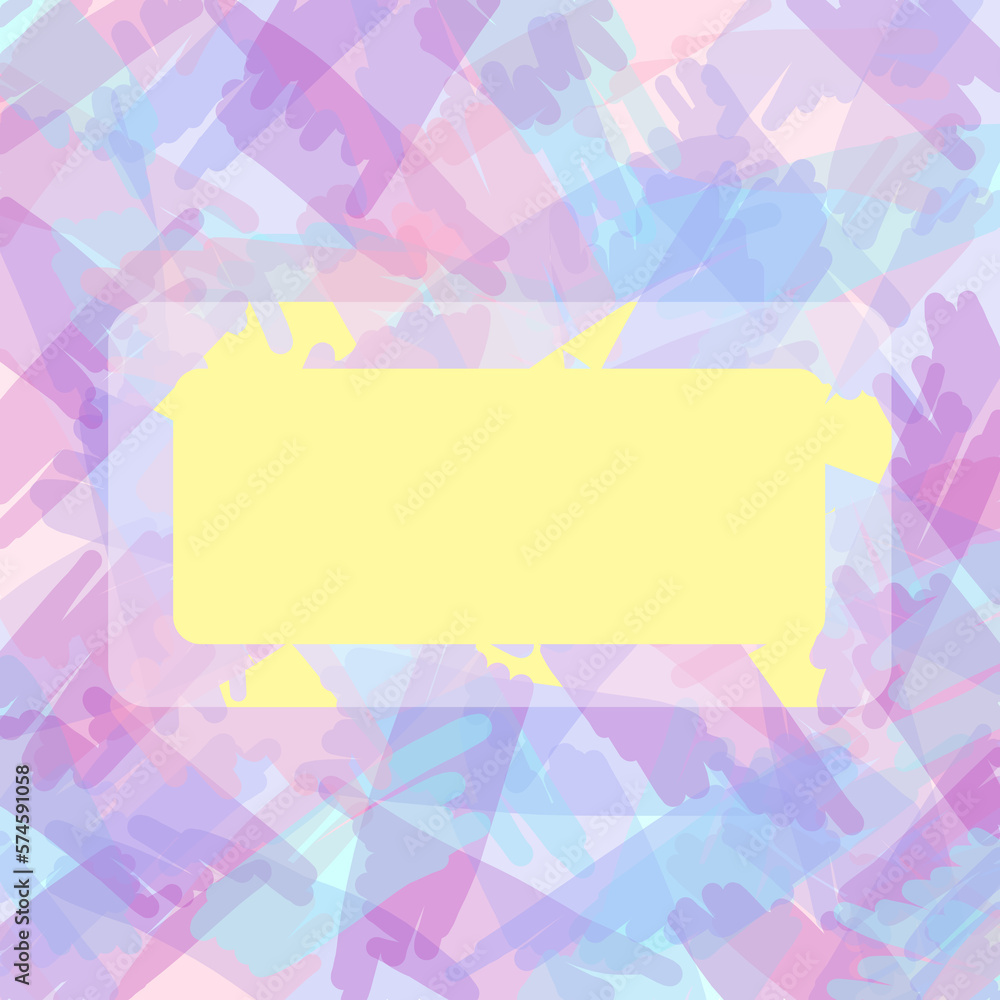 Abstract colorful background with speech frame Abstract colorful background with speech frame