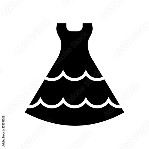 wedding dress icon or logo isolated sign symbol vector illustration - high quality black style vector icons
