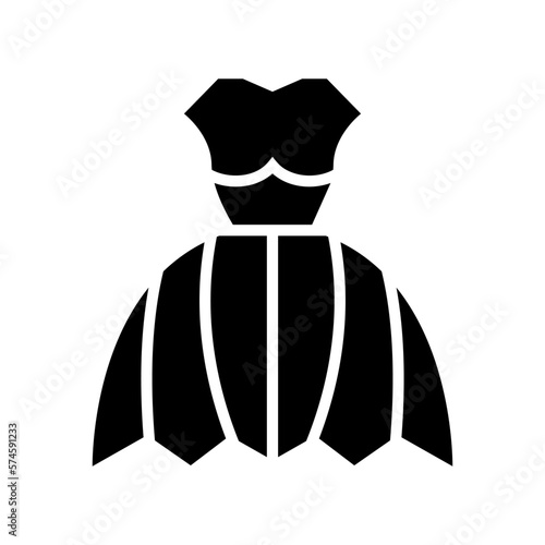 wedding dress icon or logo isolated sign symbol vector illustration - high quality black style vector icons
