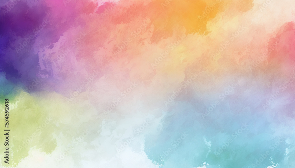 Colorful Watercolor Gradient Background - Generative AI