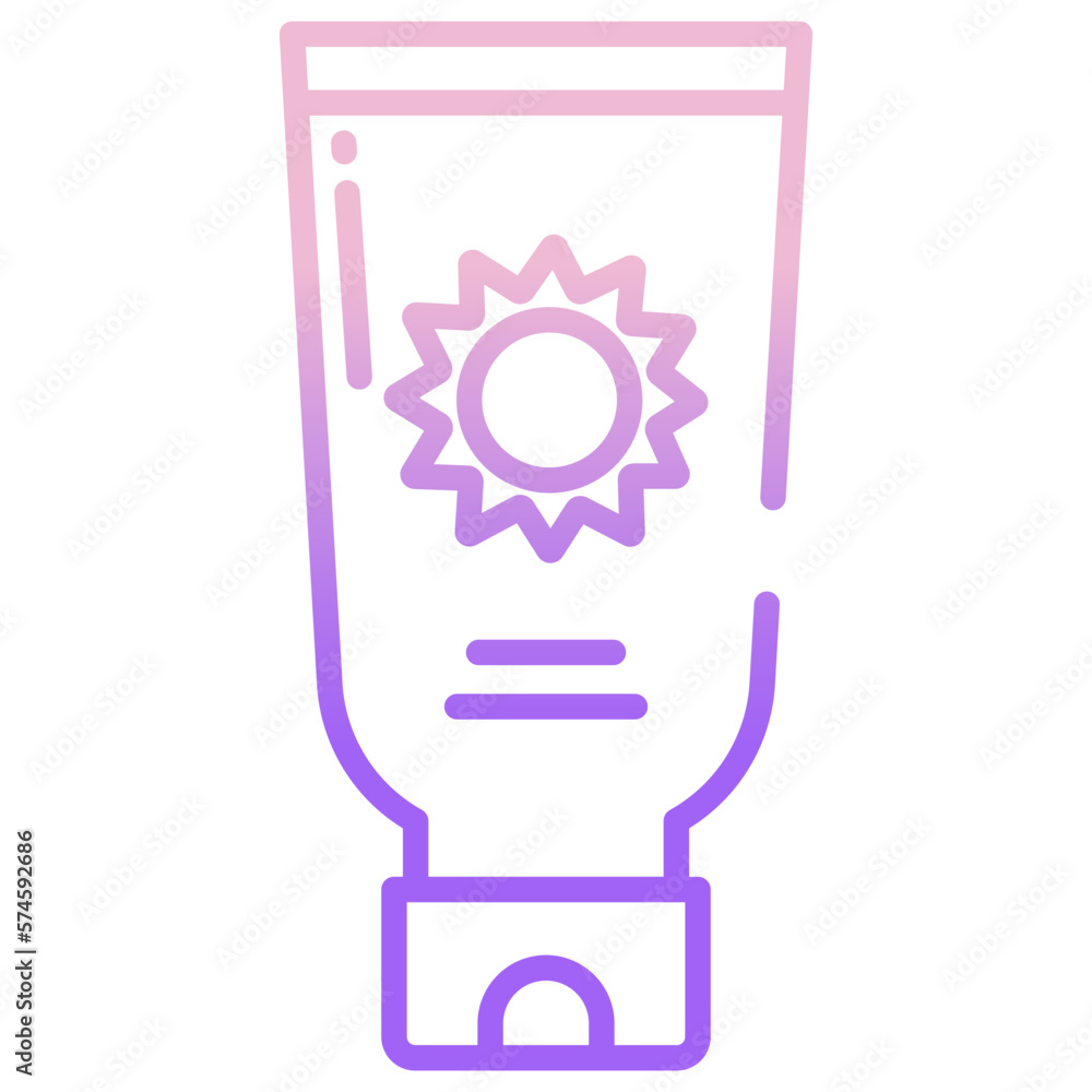 Fototapeta premium Sunscreen icon