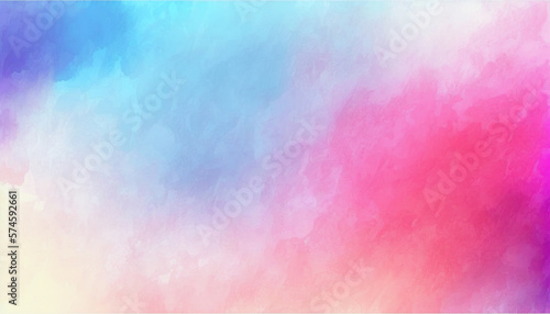 Colorful Watercolor Gradient Background - Generative AI