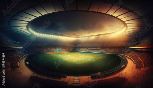 Soccer stadium. Generative AI