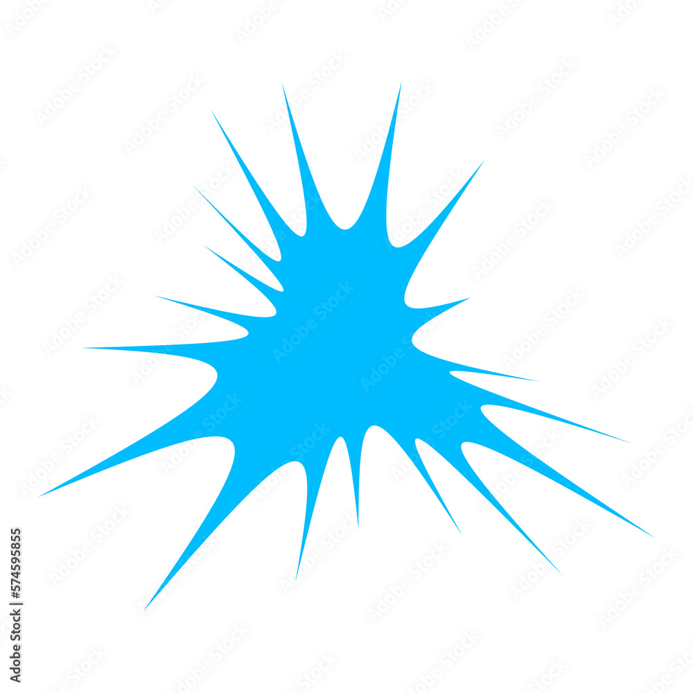 Blue water splash isolated Blue water splash isolated