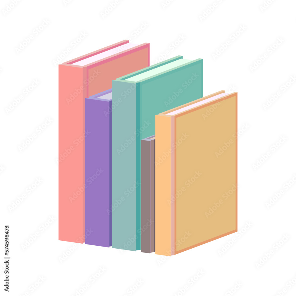 Books in flat design style, vector illustration Books in flat design style, vector illustration