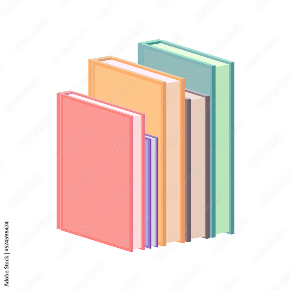 Books in flat design style, vector illustration Books in flat design style, vector illustration