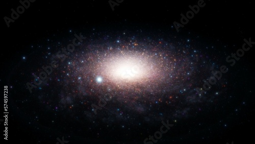 3D illustration of a space Galaxy.
