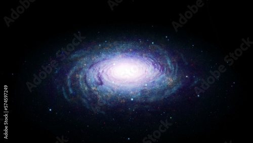3D illustration of a space Galaxy. 