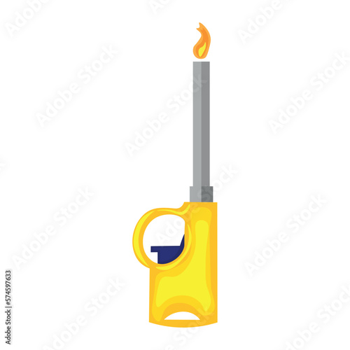 Kitchen gas lighter on whit...