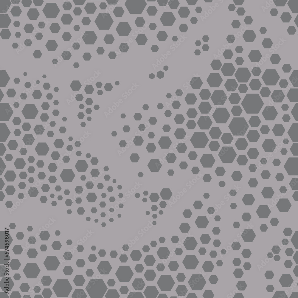 Abstract seamless pattern in dark gray. Vector geometric simple background.