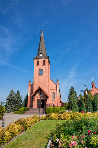 Church of the Immaculate Conception. Krojanty, Pomeranian Voivodeship, Poland.