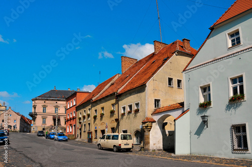 Tenement houses in Lubomierz, Lower Silesian Voivodeship, Poland. © Darek Bednarek