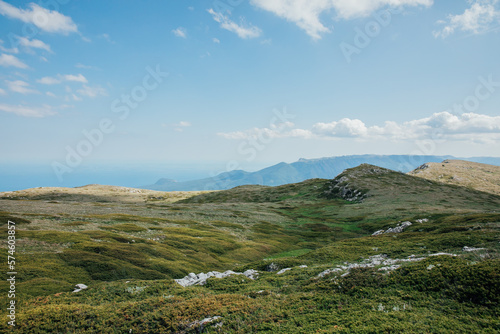 a mountain hills in nature travel hiking
