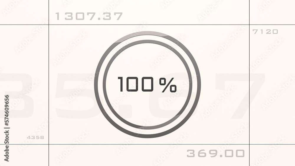 Counter 100%. Business, trading, counting, chart, financial report and analyzing. Counter 100%. Business, trading, counting, chart, financial report and analyzing.
