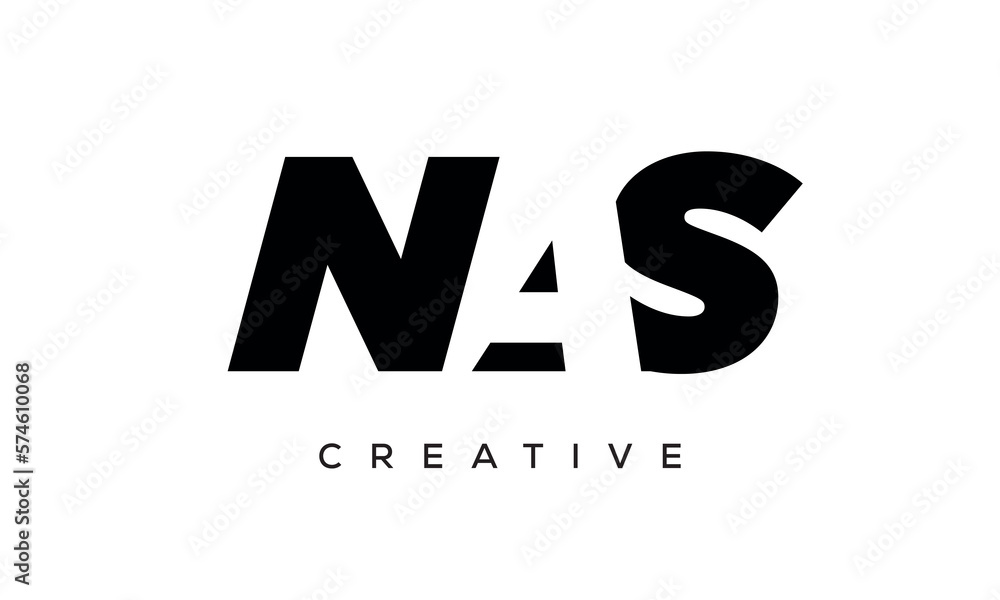 NAS letters negative space logo design. creative typography monogram vector
NAS letters negative space logo design. creative typography monogram vector