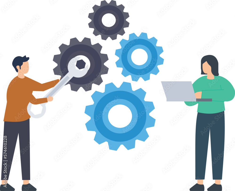 Technical support agent helping out, Support staff help fixing technical problems, operator fix the problem online, helpful man with talking with customer help solved their problems concept Technical support agent helping out, Support staff help fixing technical problems, operator fix the problem online, helpful man with talking with customer help solved their problems concept