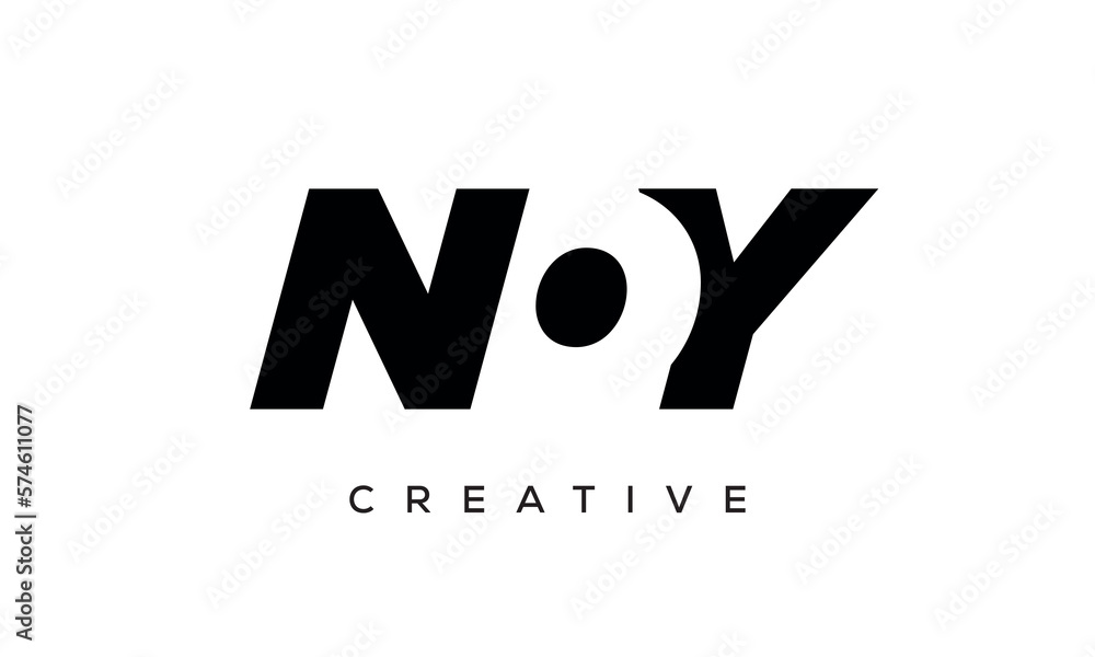 NOY letters negative space logo design. creative typography monogram vector
NOY letters negative space logo design. creative typography monogram vector