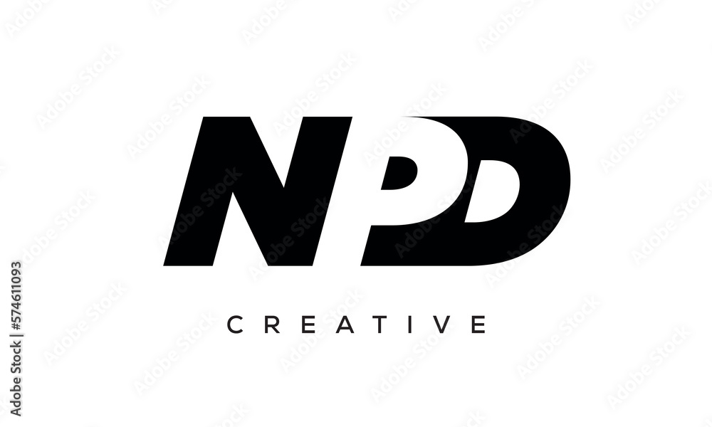 NPD letters negative space logo design. creative typography monogram vector
NPD letters negative space logo design. creative typography monogram vector