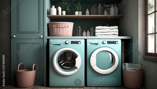 Laundry room  generative ai