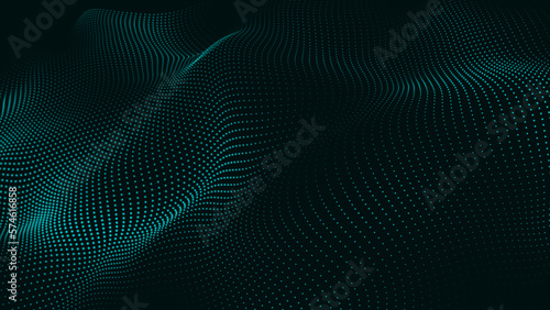 Animation cyber or technology background. Abstract Animated Particles Background with Trapcode Form. Abstract Trapcode Form digital particle wave and lights background.