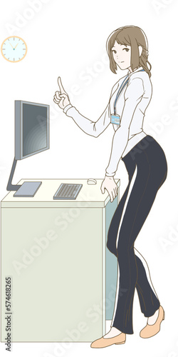 ビジネスパーソン_ウェブデザイナー_背景あり_カラー