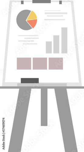 Business Marketing board chart illustration