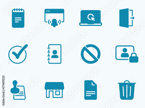 Simple vector icon on a theme files, documents, bureaucracy