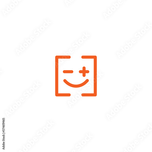 Happiness box codes logo for logo design, emoticon, vector, icon, web, business, technology, concept, illustration, app, code logo, label, template, media, graphic, message, gift, code icon, sticker