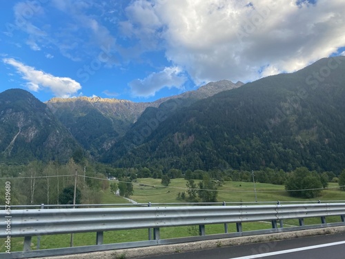 Beautiful Mountains in Bormio Italian Alps photo