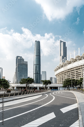 Skyline of urban architectural landscape in Guangzhou