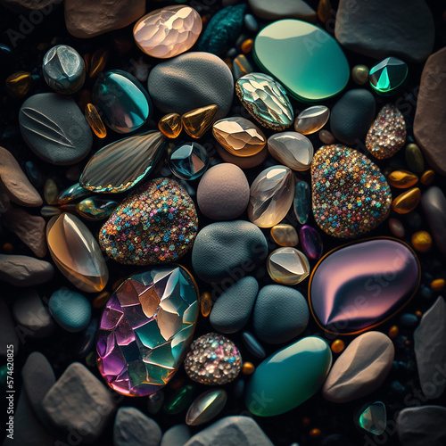 stones background. Ai generated