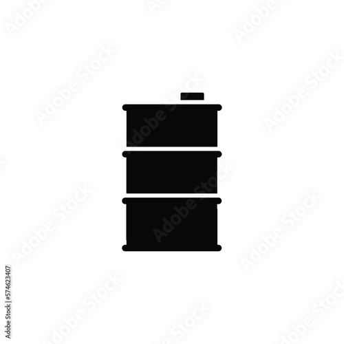barrel isolated icon on white background, oil industry