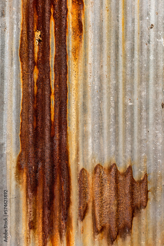 Rusted metal plates , Guryong, South Korea photo