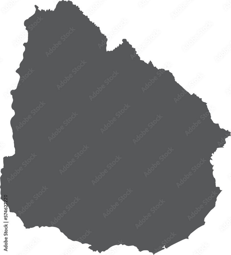 vector illustration of Uruguay map