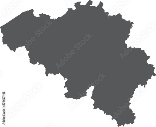 vector illustration of Belgium map